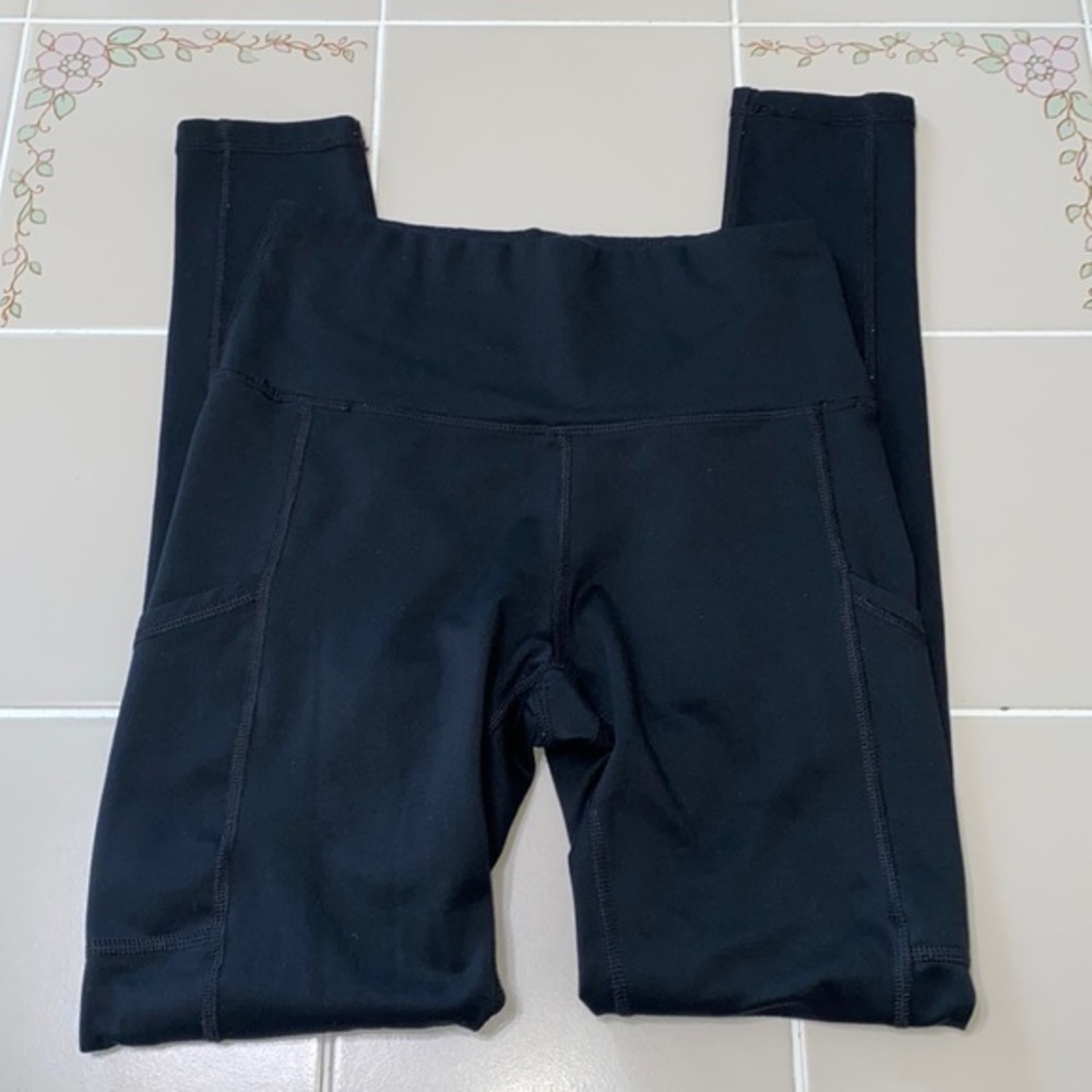 Aerie Chill Play Move Black High Waist Leggings with Pockets Medium